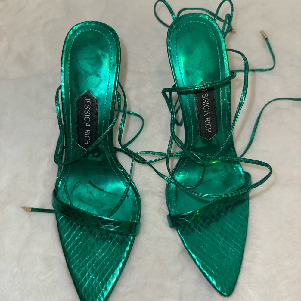 JESSICA RICH strappy sandals (size 38 but fits 37.5) (USED ONLY ONCE) - Picture 4 of 10
